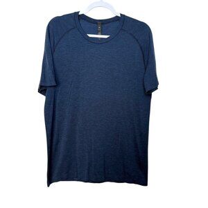Lululemon Swiftly Tech Tee Short Sleeve Gym Running Workout Navy Blue Men M